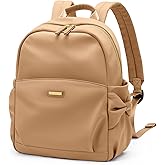 GOLF QUALITY Mini Backpack for Women Small Backpack Purse Cute Stylish Lightweight Daypack for College Work Travel Party,12.9Inch,Earthen Brown