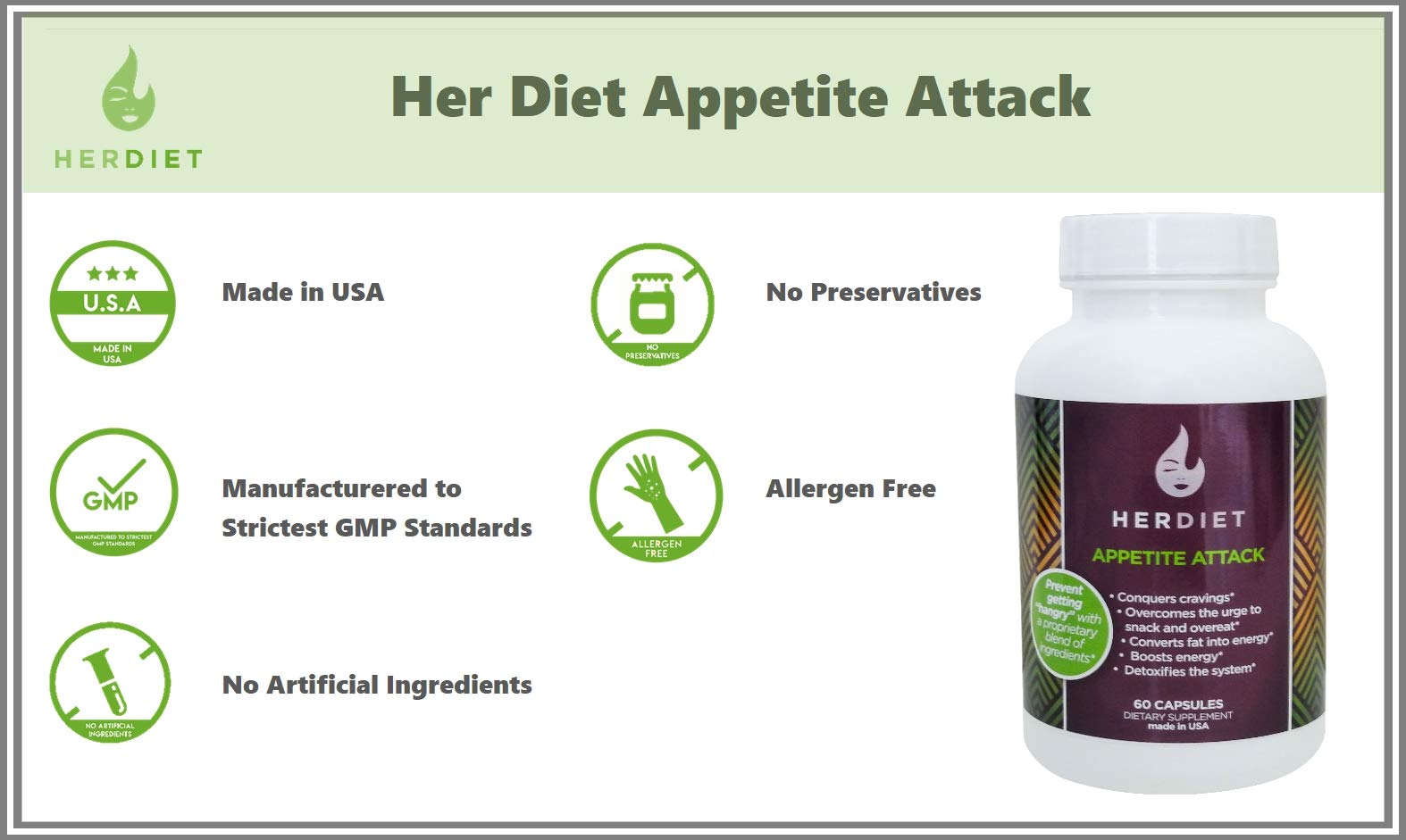 Her Diet Appetite Attack Weight Loss Pills for Women Ultra Strength