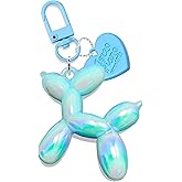 Pithayla Cute Keychain Balloon Dog Bag Charms for Women, Aesthetic Y2K Key Chain Accessories for Purse Backpack Handbags