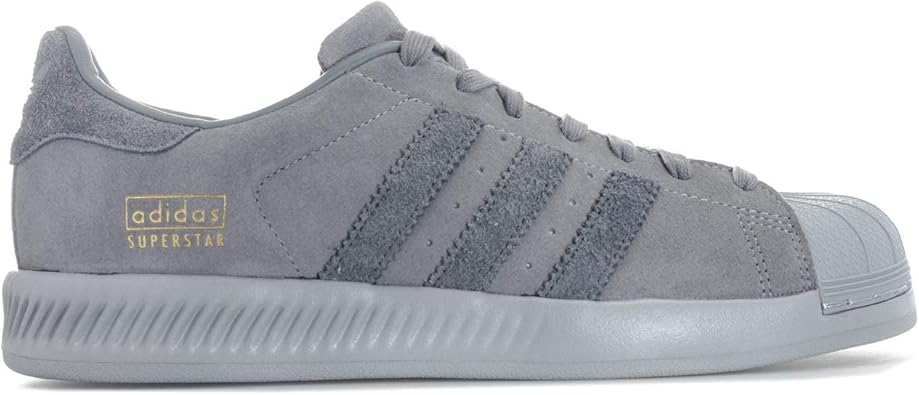 tenis adidas superstar camurça cinza