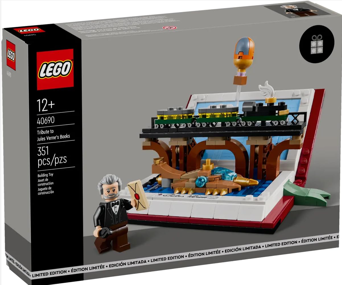 LEGO 40690 Tribute to Jules Verne's Books Limited Edition Collectible 2024 Building Set