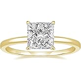 EAMTI 2CT 925 Sterling Silver Engagement Rings Princess Cut Cubic Zirconia CZ Wedding Promise Rings for Her Stunning Wedding Bands for Women Size 3-11