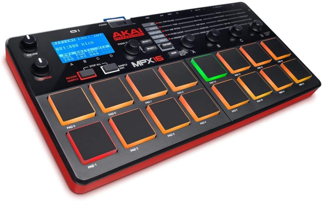 Akai Professional MPX16 Portable Finger Drumming Sample Pad Controller