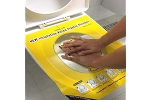 PONGTU Toilet Unclogger – Toilet Sticker Plunger – Hygienic Disposable WC Plunger - 14 x 17.5-inch Toilet Unclog Sheet – Easy to Use and Practical Toilet Plungers – Korean Toilet Push Bomb