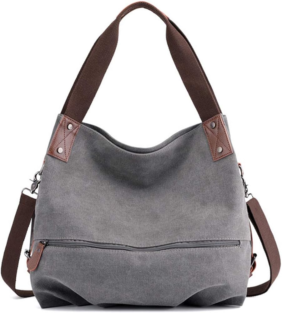 Segater Women Bag,3 Ways Convertible Canvas Vintage Shoulder Bag Handbag Crossbody bag Ladies Big Hobo Tote Shopper Travel Bag