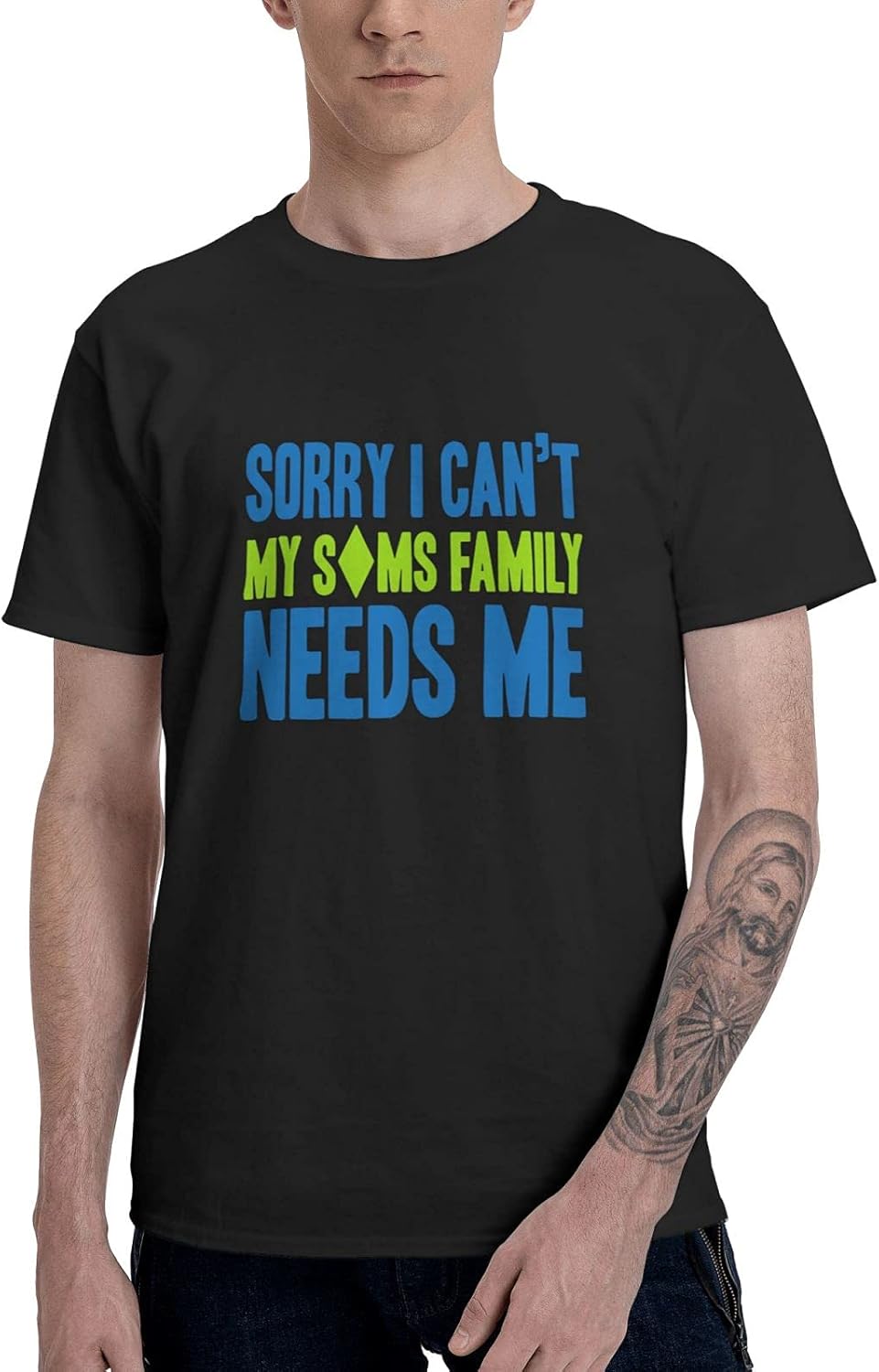Sorry I Can t My Sims Family Needs Me T Shirts For Men Short Sleeve 