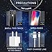 Fast Wireless Charger ivolks Leather Cordless CellPhone Rapid Charger With Receiver Portable QI Charging Stand Pad for for Apple iPhone X/8/8Plus/7/7 plus/6s/6s Plus/6/6 plus/5s/SE,Samsung Galaxy etc