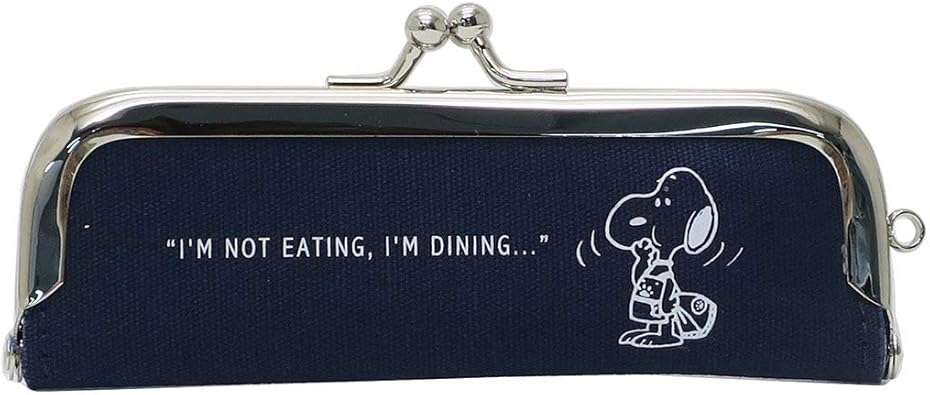 Amazon Co Jp 印鑑ケース がま口 ピーナッツ スヌーピー 名作 Peanuts Snoopy キャラクター コットン キャンバス生地 綿 帆布 印箱 朱肉付き がまぐち ハンコ入れ 収納 ミニポーチ ネイビー ジュエリー