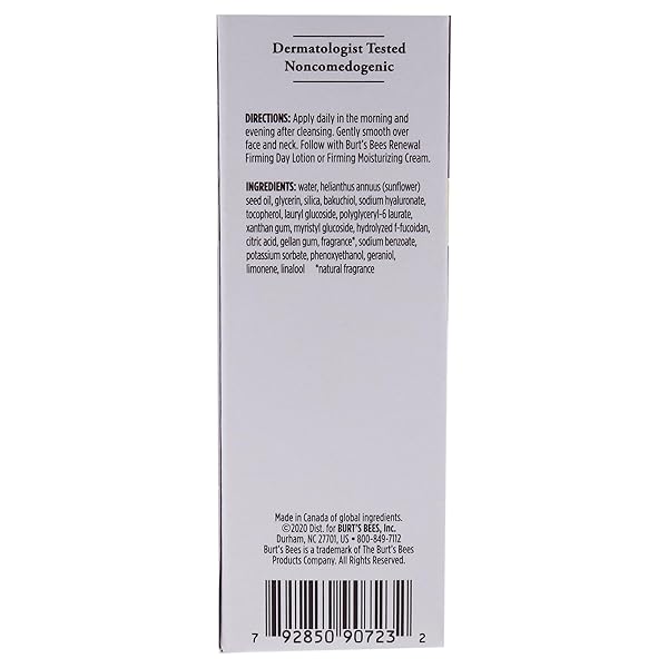 BURT’S BEES RENEWAL INTENSIVE FIRMING SERUM WITH BAKUCHIOL NATURAL RETINOL ALTERNATIVE – 1 OUNCE (PACKAGING MAY VARY)