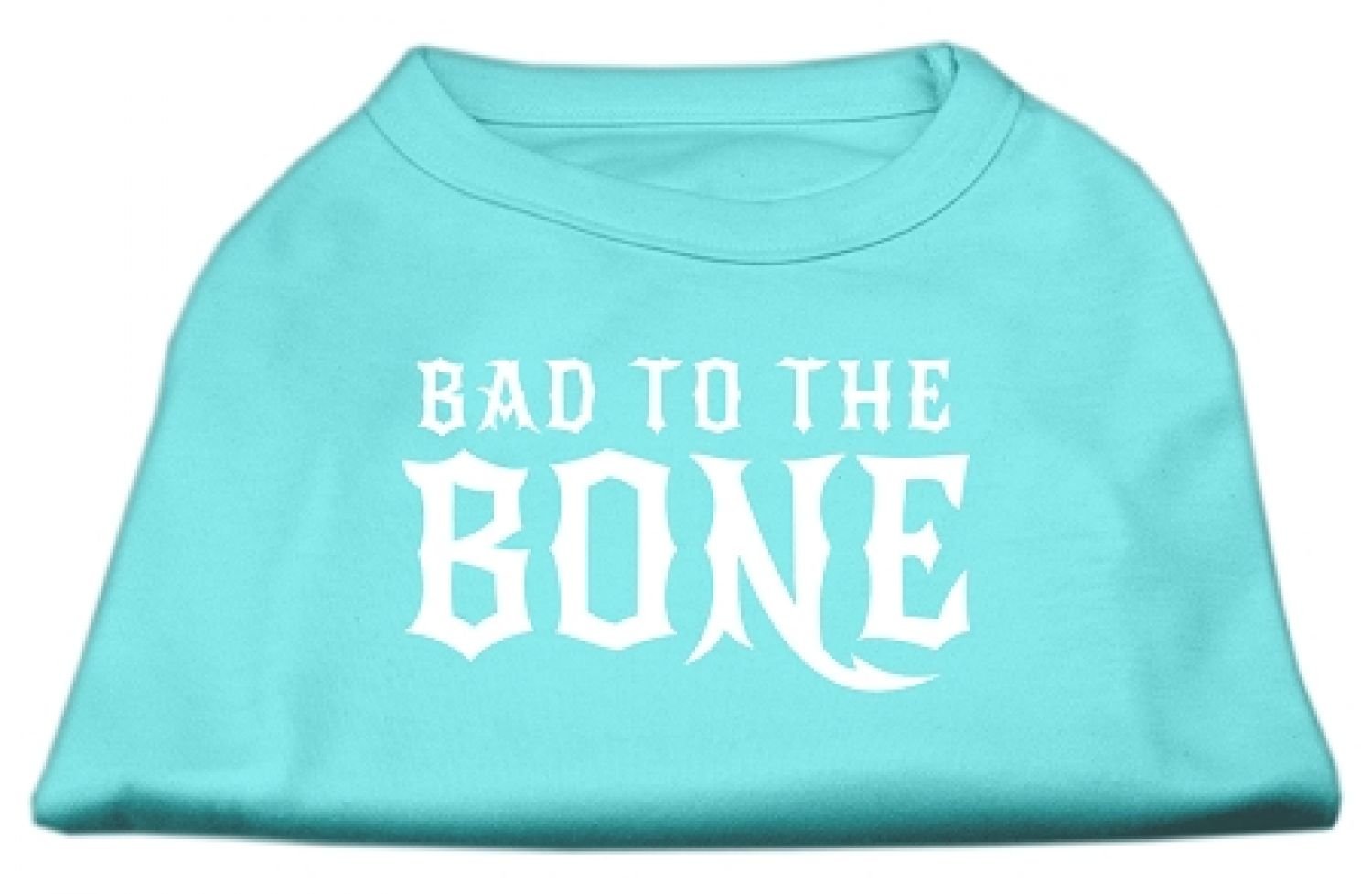 Mirage Bad To The Bone Dog Shirt, Large, Aqua