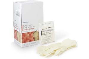 McKesson Perry Performance Plus Disposable Sterile Pair Latex Surgical Glove Extended Cuff Length