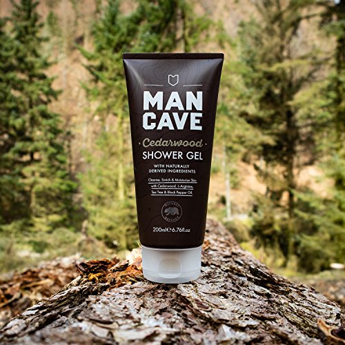 ManCave Natural Cedarwood Shower Gel 200ml - //coolthings.us