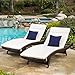Christopher Knight Home New Lakeport Outdoor Chaise Lounge Cushion (Set of 2), 2 Count (Pack of 1), Beige