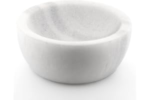 URBAN SOMBRERO ShayVe Shaving Bowl for Shaving Soap & Cream — Marble Shave Bowl For Shaving Soap & Cream — Exquisite Heat Insulated Wet Shaving Kit Addition (White)