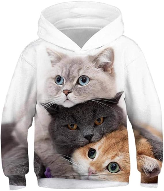 Sudaderas De Gatos Para Imprimir Sudadera Con Capucha Niño