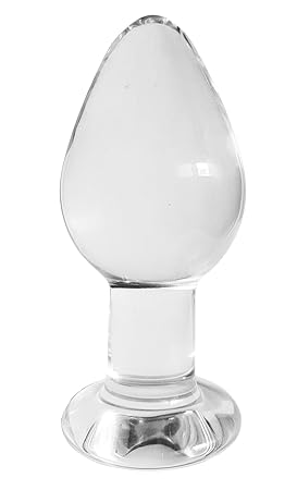 Erotoy Glas Buttplug Erotic Anal Butt Plug Prostata Massage Sex Spielzeug - Glasdildo Art. 719L BDSM mit Aufbewarungsbeutel a