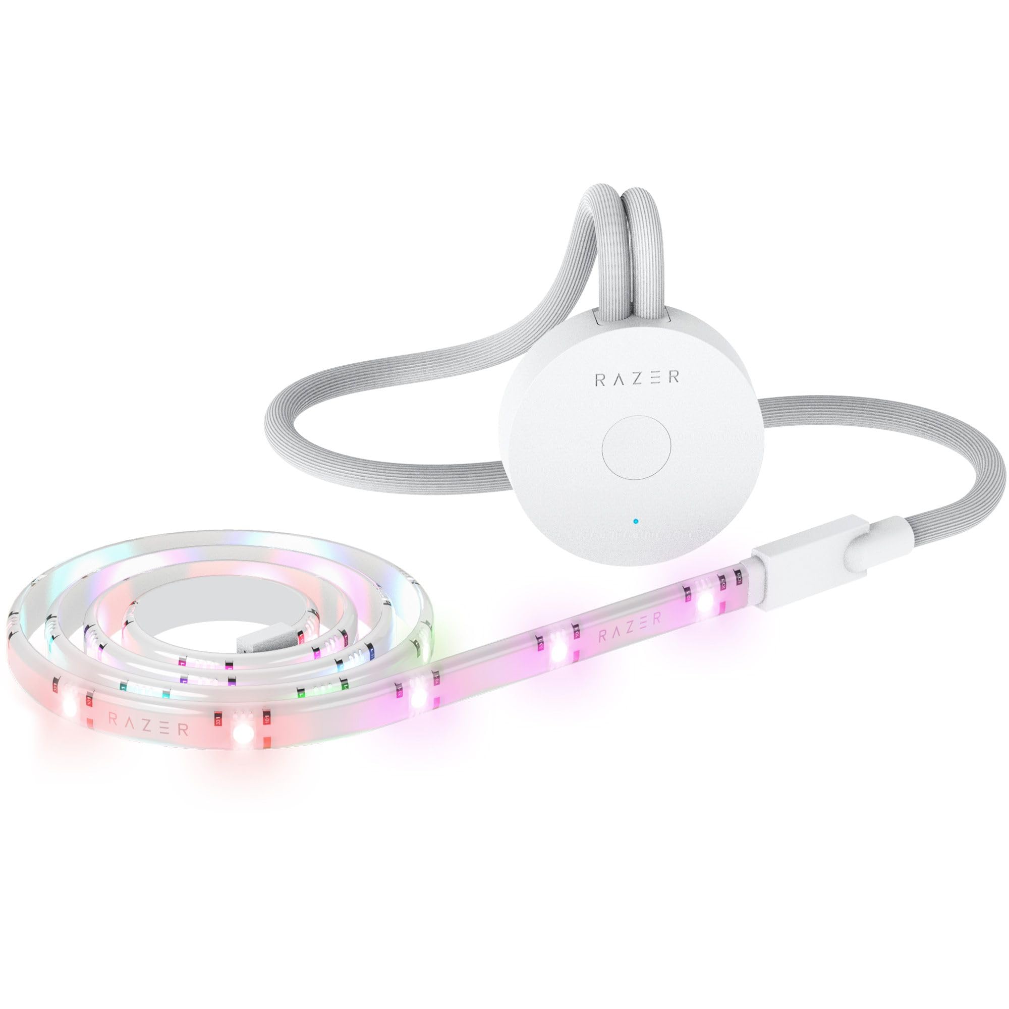 Razer Aether Smart Light Strip - RGB LED Strip for Smart Homes (Flexible Design, Powered Chroma RGB, Matter Compatible, Works with Razer Gamer Room App) White