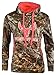 Cottonwood Canyon Realtree Women's Camo Logo Hooded Pullover Sweatshirt (Camo/Pink, XL)