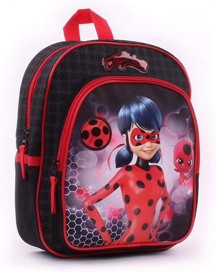 Vadobag Miraculous - Sac A Dos Noir 31Cm 1 Poche Soufflet Children's Backpack, 31 cm, Black (Noir)