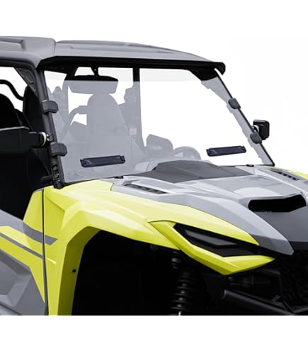 Yamaha Wolverine Folding Polycarbonate Windshield, #B4M-F83J0-V0