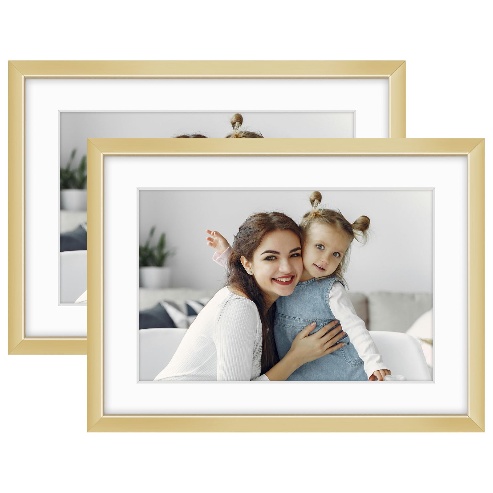 Golden State Art - 5x7 Aluminum Picture Frame
