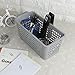 Doryh Plastic Baskets for Organizing, Grey, Set of 4