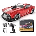 Aetheria 4WD RC Drift Car, ESP Gyro, LED Headlights, 1:32 High Speed Racing RC Vehicle Gifts for Adults Christmas KM3299 - Red