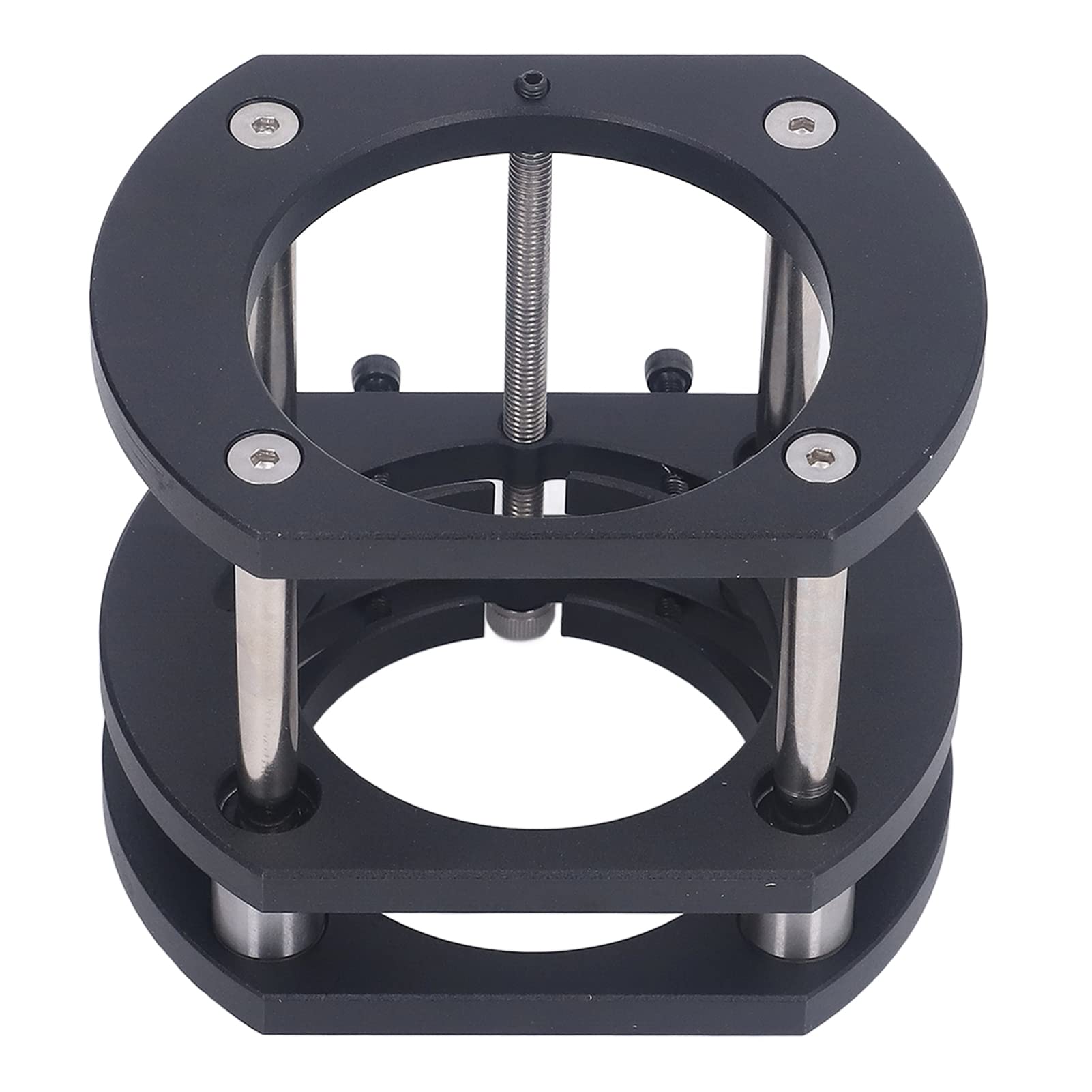 4 Jaw Lifting Platform Router Lift Base Clamping Router Table Lifting System for Router Table Saw Insert Base Plate