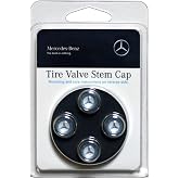 Mercedes Benz Genuine Q-6-40-8131 - Valve STEM CAPS, Blue Laurel Wreath