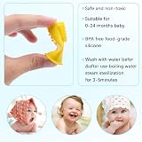 Vicloon Silicone Baby Finger Toothbrush 6 Pack with Clear Case Set view 7