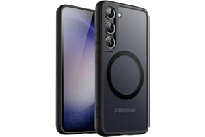 JETech Magnetic Case for Samsung Galaxy S23 5G 6.1-Inch, Compatible with MagSafe, Translucent Matte Back Shockproof Phone Cov