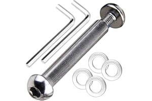 OTFAITP M8 8mm x 28mm-86mm 8.8 Grade Carbon Steel Axle Allen Screw Bolt Set for Front Rear 2 3 4 Wheel Stunt Scooter Dash Teen/Adult Kick Scooter-800+lb Capacity