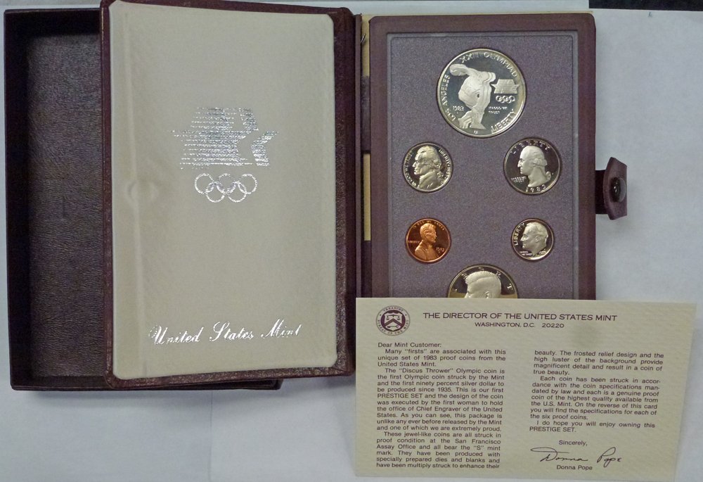1983 S Olympic Prestige Set OGP at Amazon's Collectible Coins Store