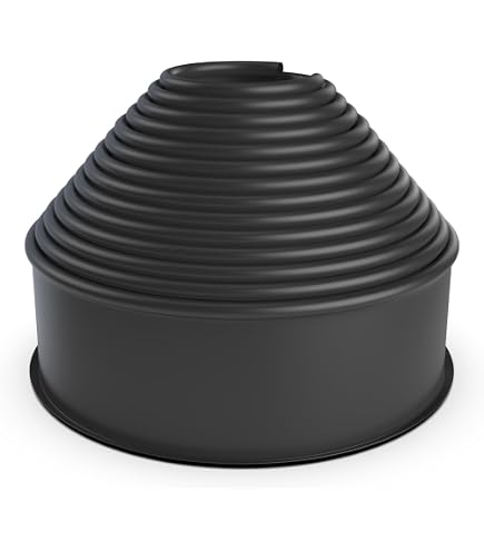 Bordure Per Giardino Master Mark Plastics 25320 - Profilo Nero In HDPE Riciclato, 11,4 Cm X 6,1 M, Delimita Aiuole E Viali