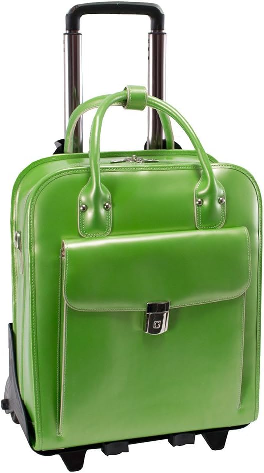 McKlein USA La Grange Leather Vertical Detachable Wheeled Ladies Briefcase - - DO NOT USE