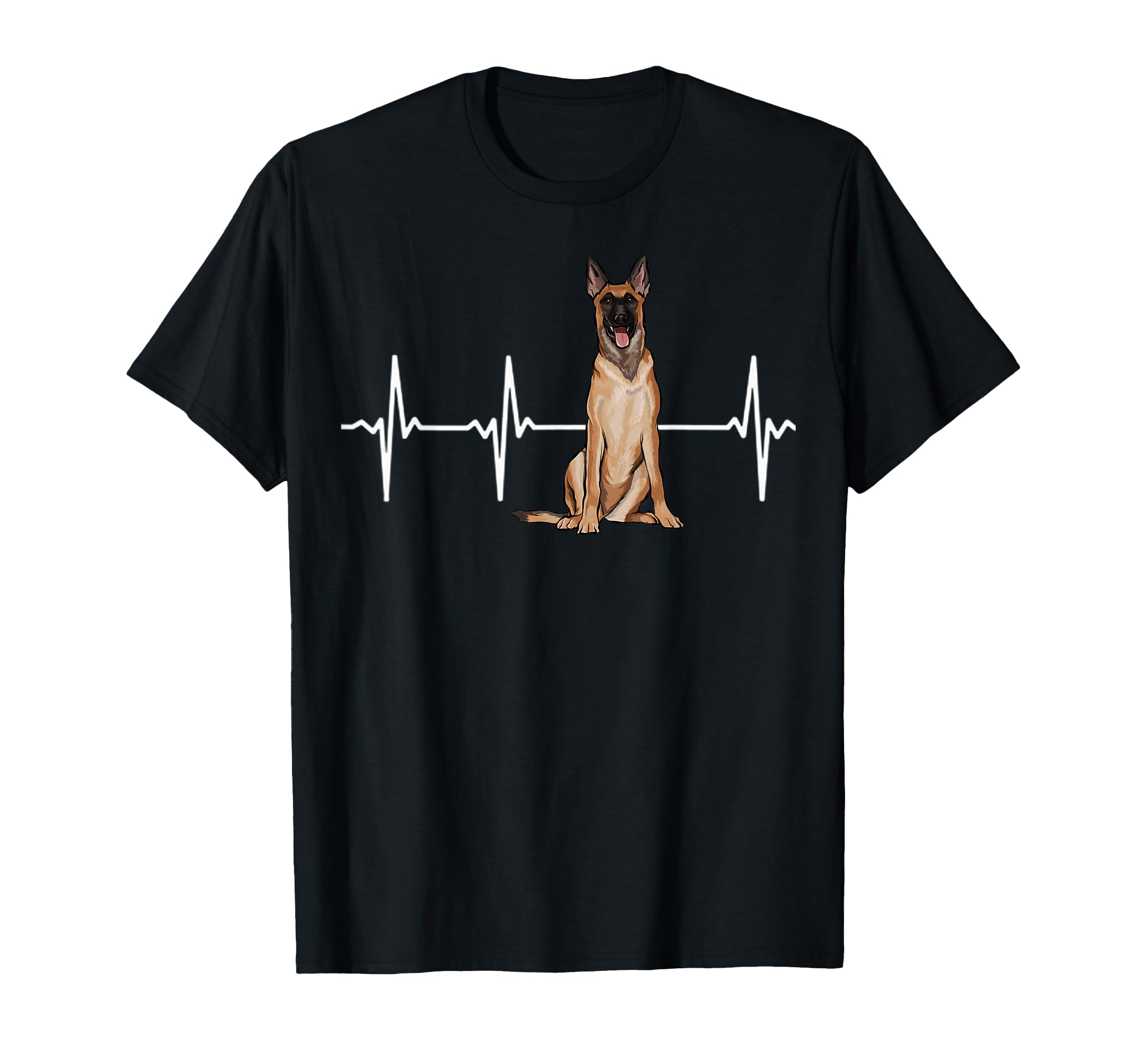 Belgian Malinoi Heartbeat Dog Lover T-Shirt