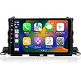 ViaBecs Android 12.0 6G 128G Car Stereo Wireless Apple CarPlay for Toyota Highlander 2014-2019, 10.2" HD Touch Screen Radio Bluetooth GPS Navigation, 2.4GHz & 5GHz WiFi, SWC, DSP 48-EQ AM FM Radio