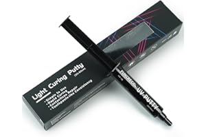 FUNCRECOL UV Light Curing Putty for 3D Prints and Models,Fast Repair Filler for Nicks,Scratches,Cracks on Resin,Quartz,Ceramic,Wood,Plastic,Stone,and Other Countertop Surfaces