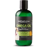 JustFoodForDogs Omega 3 for Dogs, Omega Oil for Dogs Skin, Coat, Joint -8Oz | Human Grade Skin & Coat Support, Dog Joint Supp