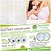 Clean Healthy Living Heavy Duty PEVA Frost Shower Curtain Liner with Magnets & Suction Cups - 70 X 72 in. Long