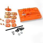 Thin Kerf Splitter Set with Extra Steel Inserts &ndash; Heavy-Duty Table Saw Accessory for 10&rdquo; Thin Kerf Blades | Eliminates Kickback &amp; Blade Binding | Essential Table Saw Safety Tool, SP-2, Orange