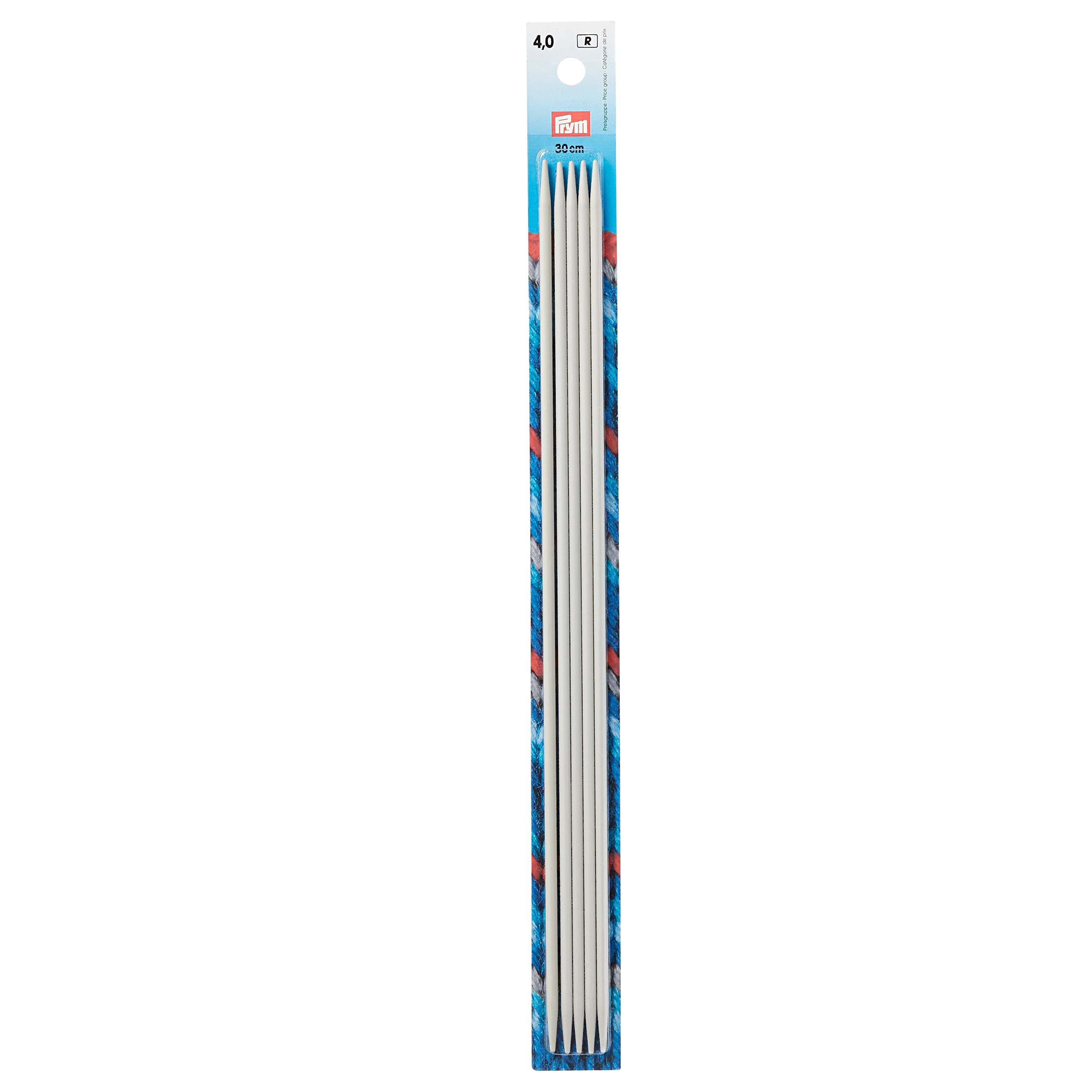 Prym Pointed Knitting Needles, Gray, 30 cm x 4 mm