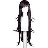 ColorGround Long Purple Cosplay Wig for Halloween (Long Purple)