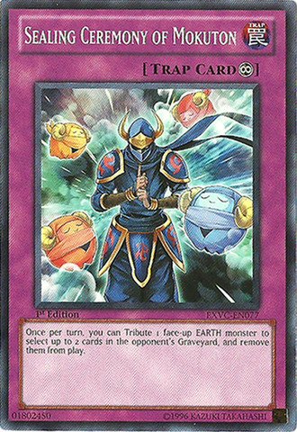 Yu-Gi-Oh! - Sealing Ceremony of Mokuton (EXVC-EN077) - Extreme Victory - 1st Edition - Common