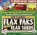 Carrington Farms Organic Milled Flax Seed, Gluten Free, USDA Organic, 12 Count Easy Serve Packets (Pack of 6)