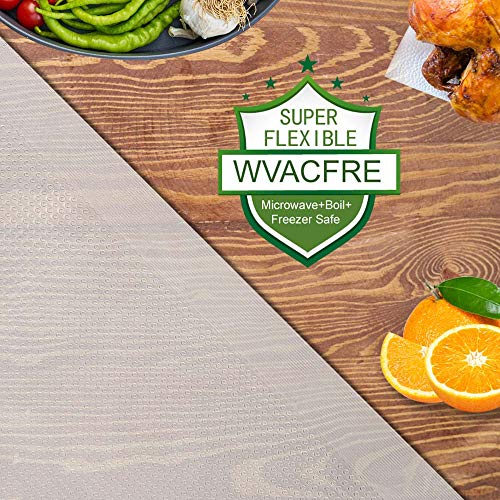 WVacFre 200 Pint Size 6x10Inch 4mil Food Vacuum Sealer Bags with Commercial Grade,BPA Free,Heavy Duty,Great for Food Vac Storage or Sous Vide Cooking