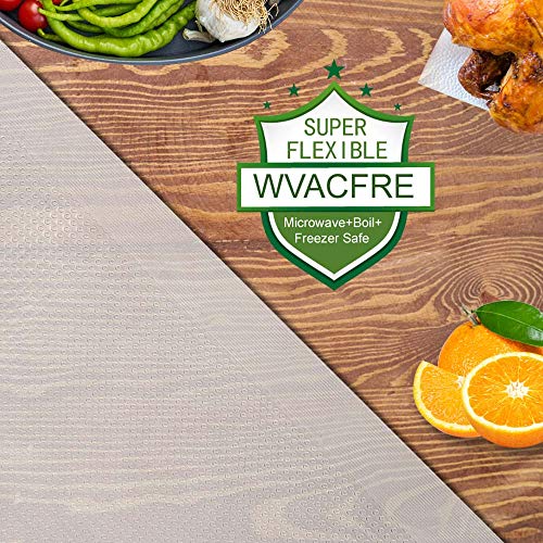 WVacFre 200 Quart Size 8x12Inch 4mil Food Saver Vacuum Sealer Bags with Commercial Grade,BPA Free,Heavy Duty,Great for Food Vac Storage or Sous Vide Cooking