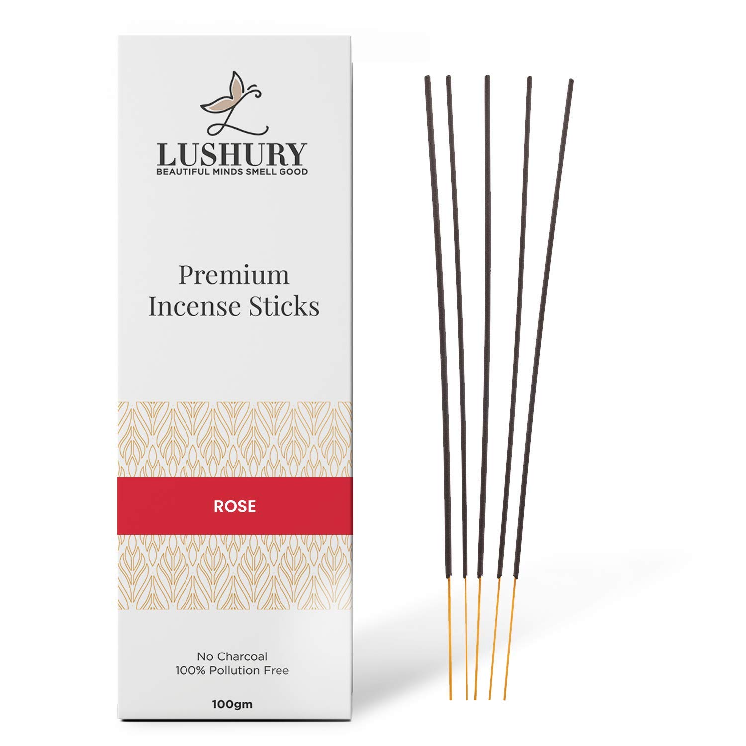 Lushury Pure Aroma Incense Sticks/Agarbatti(Flavour)[100 NaturalNo