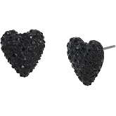 Betsey Johnson Heart Stud Earrings