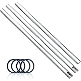 118"/3m Stainless Metal Tube Crossbar for Studio Backdrop Wall Mount System - Holder Pole